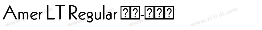 Amer LT Regular 常规字体转换